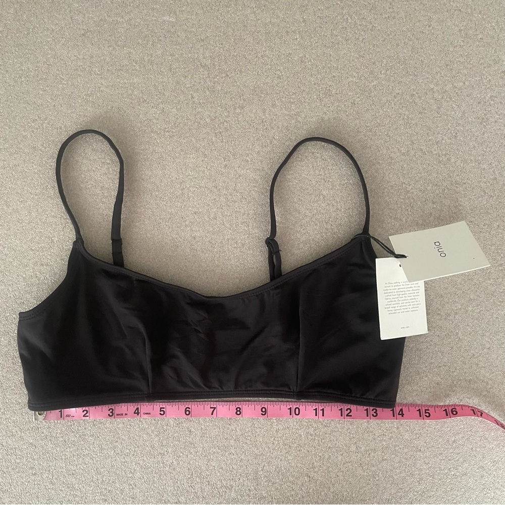 Onia Black Sarita Swim Top Size Large - Picture 2 of 5